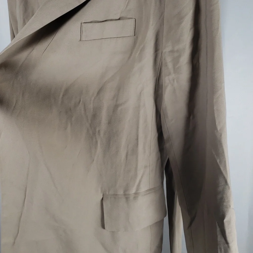 Topshop Taupe Belted Long-Line Blazer  - SZ 8‎ - NWT - Picture 6 of 8